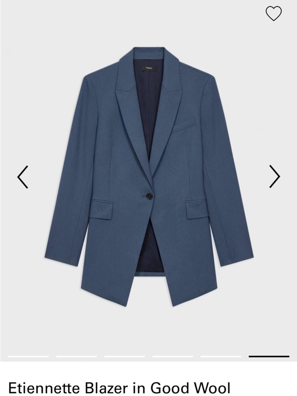 Theory Etiennette Blazer in gray/Blue size 0.